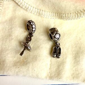 Pandora sterling Ballet Charms